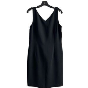 MAGGY LONDON PETITES LIttle Black Mini Cocktail Sleeveless Dress Size 14 NWT